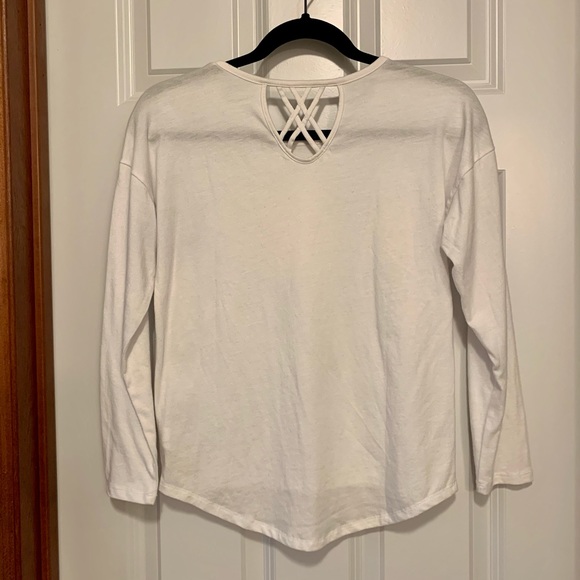 Old Navy Softest Long Sleeve Tee- Criss Cross Back - Picture 2 of 3